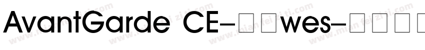 AvantGarde CE-粗体wes字体转换